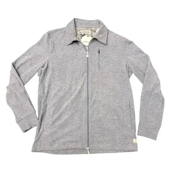 Pino Porte Track Jacket Small Mens Blue Full Zip Long Sleeve Pockets Stretch NWT - Picture 1 of 14